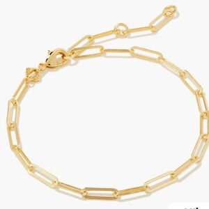 Courtney Paperclip Bracelet in Gold